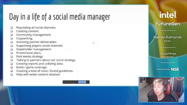 Intel FutureGen Broadcast: Nathan Edmonds, Social Media Manager at EXCEL смотреть онлайн