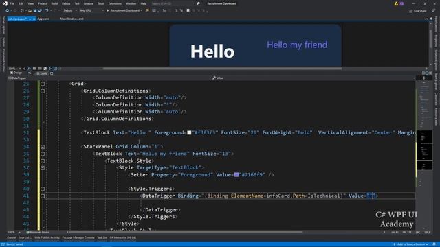 C# WPF UI | How to Design Dark Recruitment Dashboard in WPF смотреть онлайн