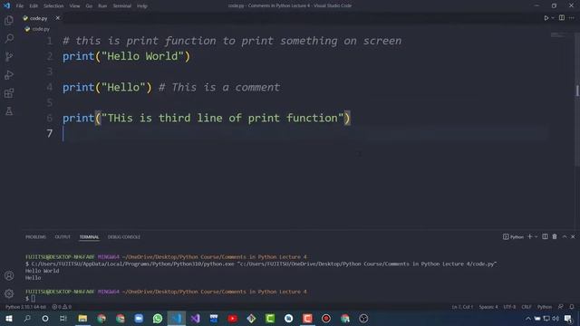 Comments in Python - Python Tutorials For Beginners #4 смотреть онлайн
