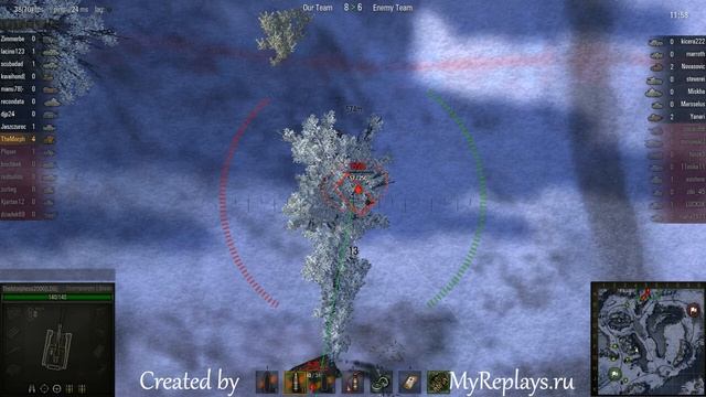 WOT: Arctic Region - Sturmpanzer I Bison - 7 frags - , смотреть онлайн