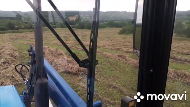 Помогаю с сенокосом Мтз-82.1.Ушатал прес-подборщик Wolagri R12. смотреть онлайн