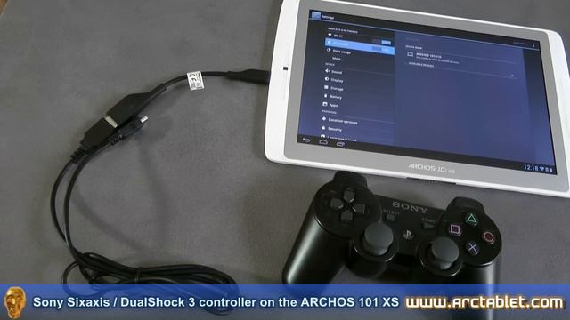 Connecting Sony Sixaxis / DualShock 3 controller on the ARCHOS 101 XS смотреть онлайн