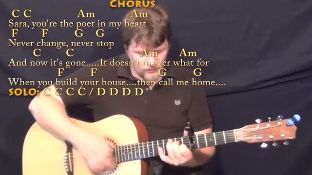 Sara (Fleetwood Mac) Strum Guitar Cover Lesson with Chords/Lyrics - Capo 5th смотреть онлайн