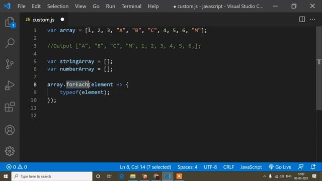 How To Show String And Numbers Separately Into An Array || Javascript Tutorial || Javascript || Es6 смотреть онлайн