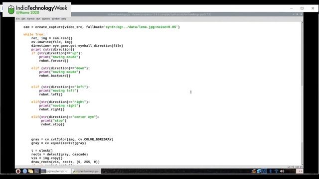 Eyes Gesture Recognition Robot Using Image Processing смотреть онлайн
