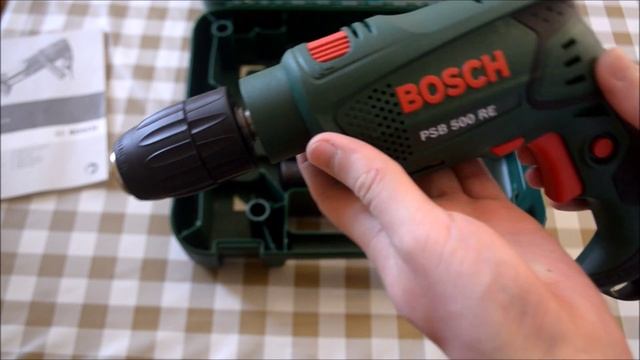Ударная дрель Bosch PSB 500 RE - распаковка и первые впечетления смотреть онлайн