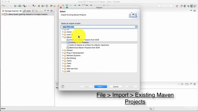 Spring framework Tutorial (009 Step 1 Setting up a Spring Project using htttp start spring io) смотреть онлайн