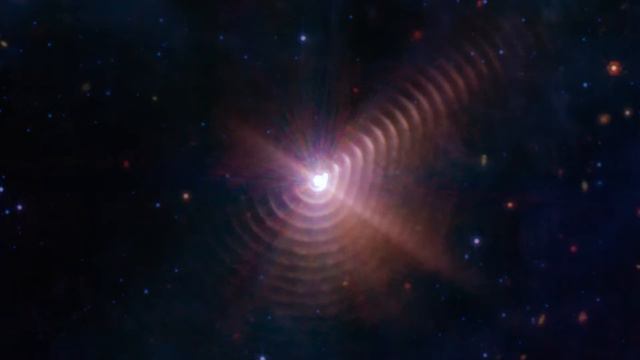James Webb Telescope captures starlight nudging dust from a dying star into space смотреть онлайн