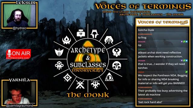 Pantheon Rise of The Fallen Voices of Terminus Show #112 Archetype & Subclasses - The Monk Part1 смотреть онлайн