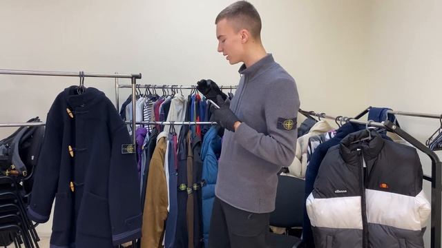 Обзор STONE ISLAND NAVY WOOL DUFFLE COAT смотреть онлайн