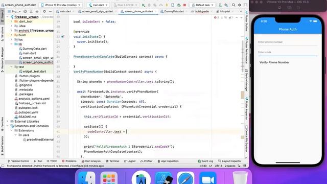 06 Flutter Firebase Phone Number Authentication смотреть онлайн