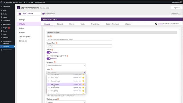 GSpeech WordPress Plugin - Full Player : Installation Guide - Paid version : Translate WordPress смотреть онлайн
