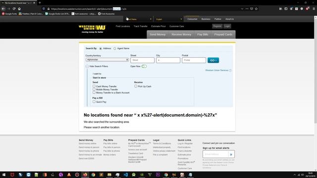 Reflected XSS on Locations Western Union (duplicate) 1 point on Bugcrowd смотреть онлайн