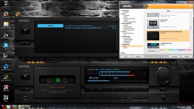 Coole MP3 Player Skins Kassetten Retro Style Für Den PC -AIMP3-