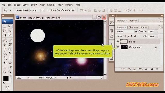 How to use the Move & Hand tools in PhotoShop, PhotoShop CS3 смотреть онлайн