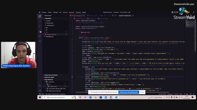 Pedro Henrique de Almeida Santos - Chatbot em Java. смотреть онлайн