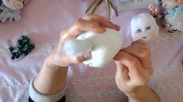 521.Кукла своими руками. Голова куклы из носка. Утяжки лица . Лицо для куклы. Cabeza muñeca. смотреть онлайн