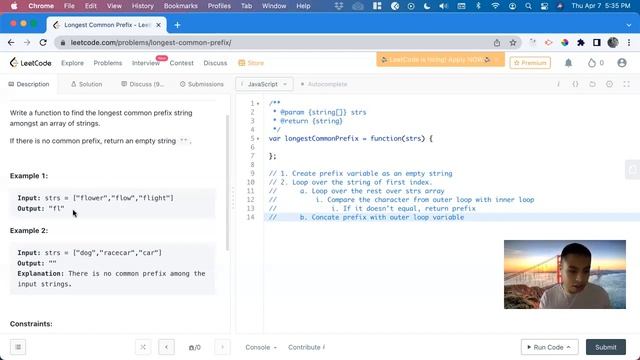 14. Longest Common Prefix смотреть онлайн