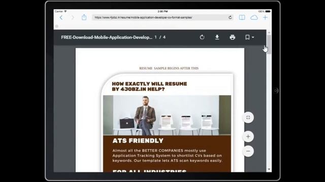 Mobile Application Developer Resume by Fi9jobs.com смотреть онлайн