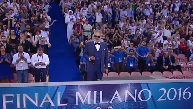 Andrea Bocelli UEFA Champions League final opening ceremony 2016 смотреть онлайн