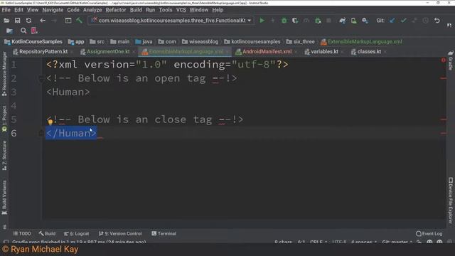 Introduction To Development With Android Studio: XML The Five Minute Language смотреть онлайн