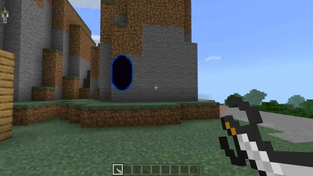 Minecraft (Bedrock Edition) - Portal Gun Addon showcase. смотреть онлайн