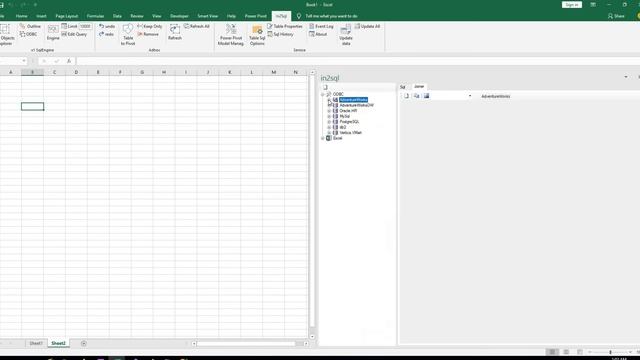 Excel Database in2sql sql autobuild (excel odbc sql addin ) смотреть онлайн