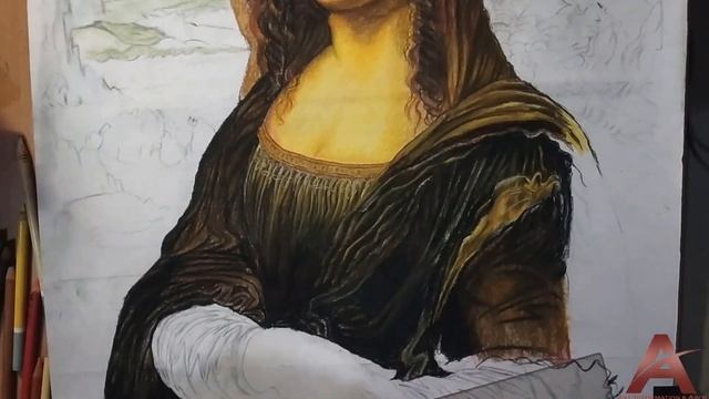 #Leonardo_da_Vinci #Mona_Lisa_DrawDrawing Mona Lisa (Leonardo da Vinci) | Speed drawing смотреть онлайн