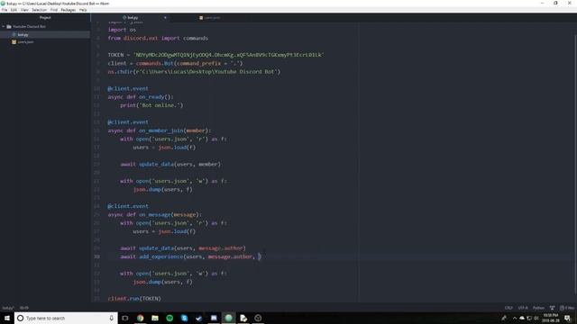 Discord.py: Making a Discord bot (Part 15: Level System) смотреть онлайн