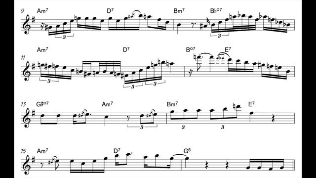 Everything happens To Me - Sonny Stitt Alto Saxophone Solo TRANSCRIPTION смотреть онлайн