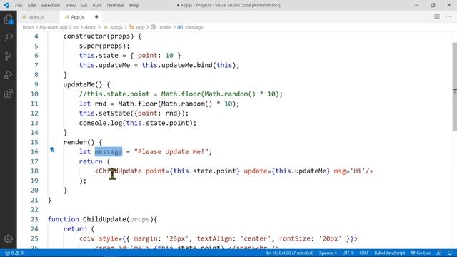 React: Props and State смотреть онлайн
