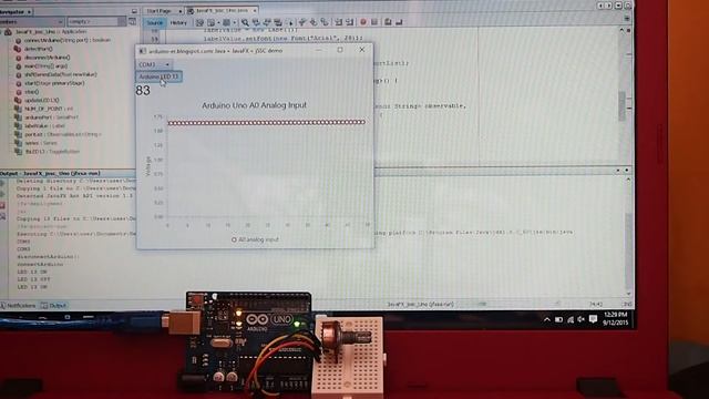 Bi-direction communication between Arduino and PC using Java + jSSC смотреть онлайн