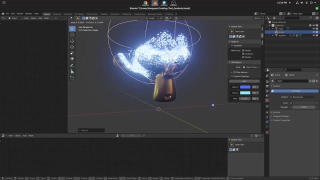 [Blender 3D] Evaporate Fx with Geometry Node (short Vid) смотреть онлайн