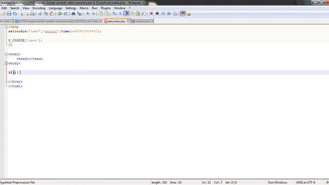 17.PHP supper Global variable vedio tutorial$ COOKIE part 1 смотреть онлайн
