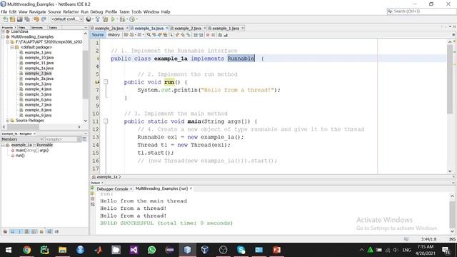 3.1_APT_Multithreading: Thread Class & Runnable Interface | Java смотреть онлайн