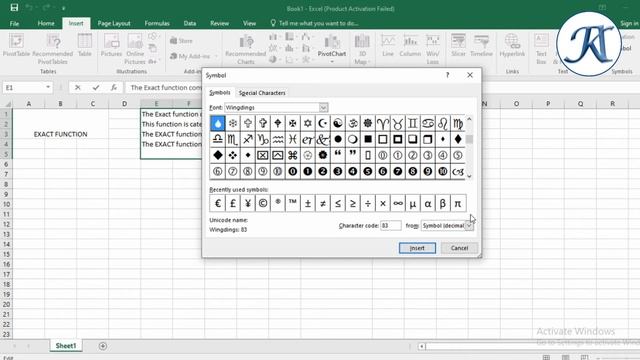 Exact Function in Ms Excel 2016 | Microsoft Office Excel 2016 Tutorial смотреть онлайн
