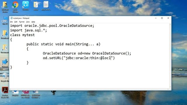 connectivity oracle 12c to a java program смотреть онлайн