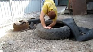 Будни студента №13 (Бортировка колеса ЗиЛ-130)