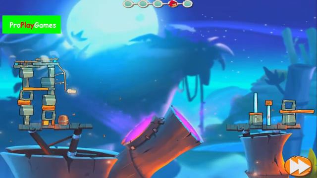 Angry Birds 2: Part-22 Gameplay/Walkthrough Level 141-145 [Boss Fight] Bamboo Forest Greasy Swamp смотреть онлайн