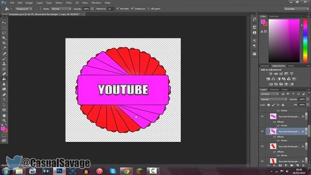 YouTube Logo Template [PHOTOSHOP] смотреть онлайн