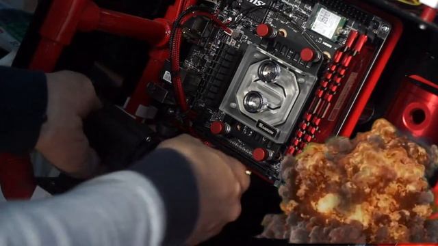 Моддинг корпус из PVC труб. MSI A68HI AC+AMD A10-7870k. Водяное охлаждение  часть 2