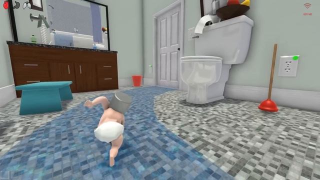My Baby Flooded The House to Escape POSSESSED DAD in Who's Your Daddy!! смотреть онлайн