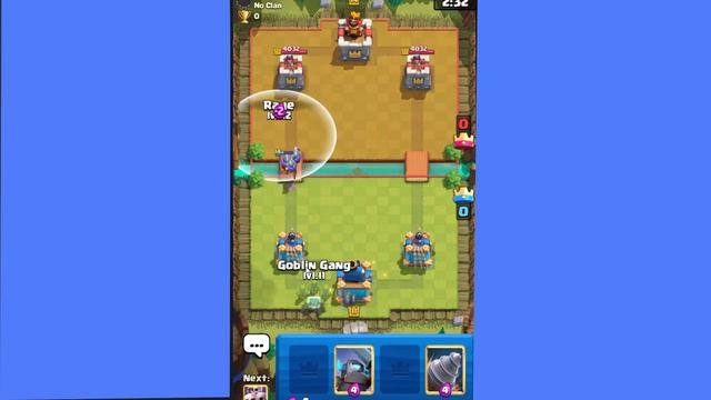 Goblin gang LVL 14 VS Rocket 14 LVL Clash Royale | Rynell Royale смотреть онлайн