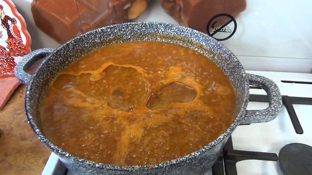 Шикарный сливовый соус к мясу, рыбе, практически к любому блюду. Заготовка на зиму. смотреть онлайн