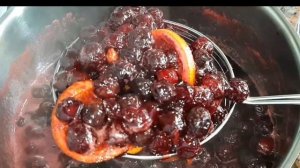 ВАРЕНЬЕ ИЗ  ВИШНИ.   ВАРЕНЬЕ ВИШНЯ +ЛИМОН+АПЕЛЬСИН.