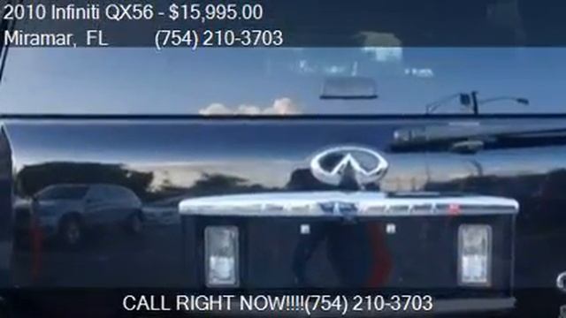 2010 Infiniti QX56 Base 4x2 4dr SUV for sale in Miramar, FL смотреть онлайн