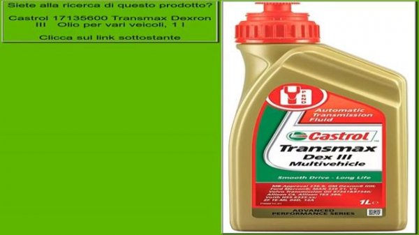 Castrol 17135600 Transmax Dexron III Olio per vari veicoli, 1 l