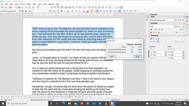 How to Count Words in LibreOffice Writer смотреть онлайн