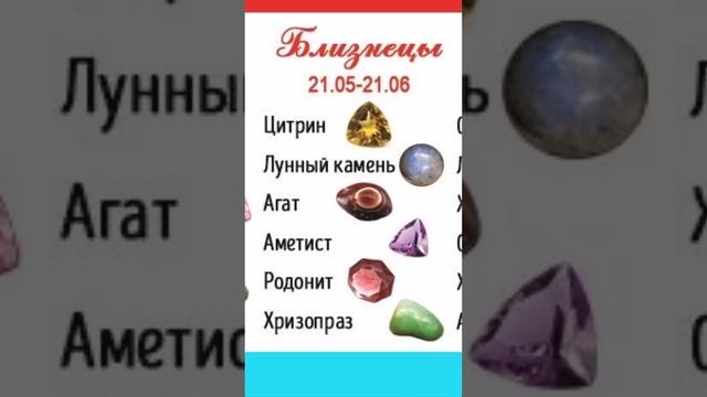 Камень знака зодиака Близнецы смотреть онлайн