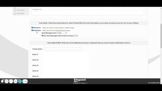 Grade Notifications in ParentVUE смотреть онлайн